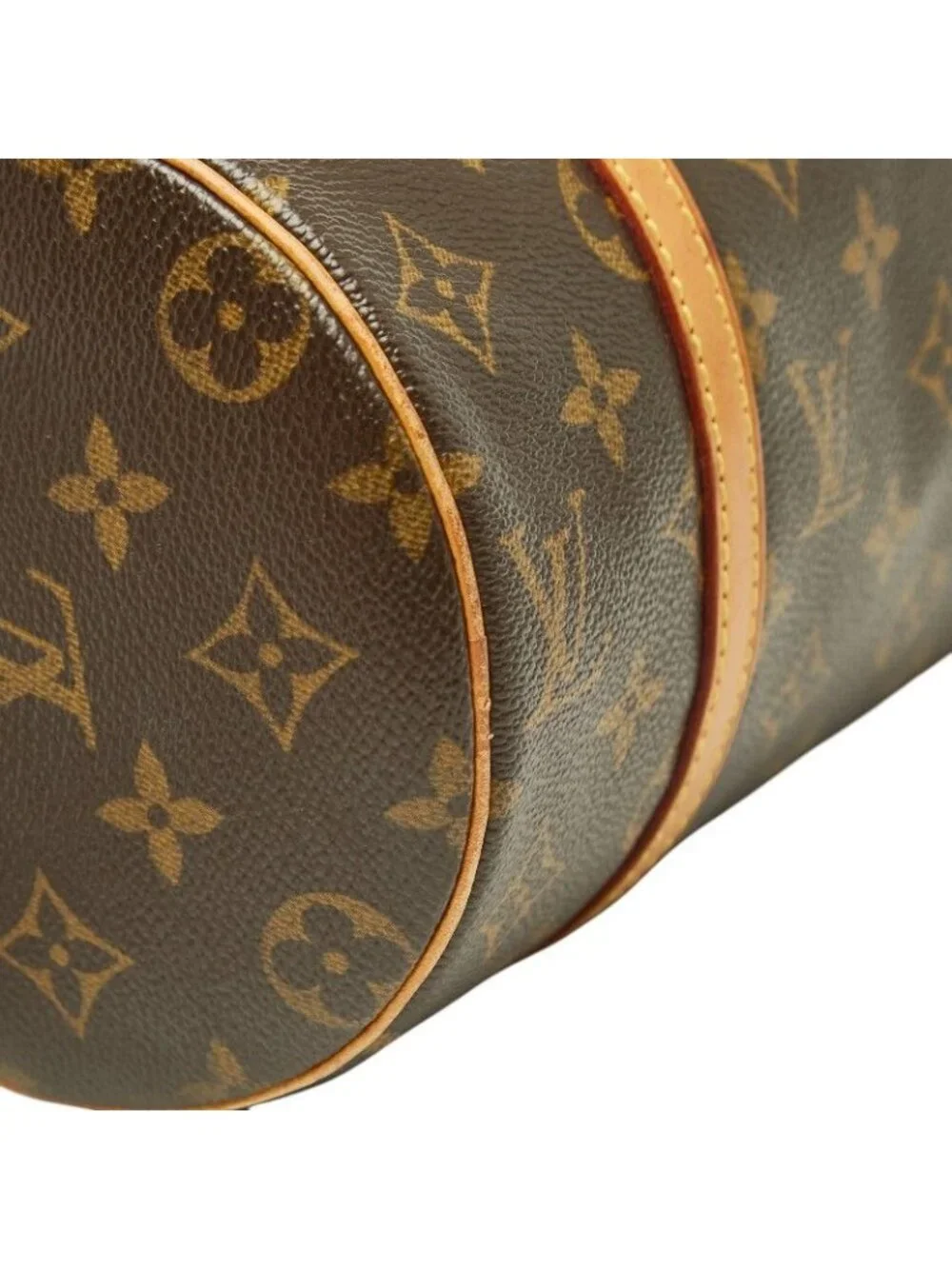 Louis Vuitton Monogram Papillon 26 Handbag Brown Leather